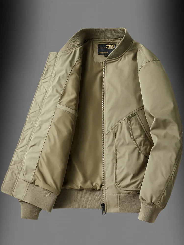 

2025 New Pilot Spring Autumn Loose Casual Baseball Jaet Outerwear Faion Urban Sle Polyester Fiber Windproof Zipper Closure