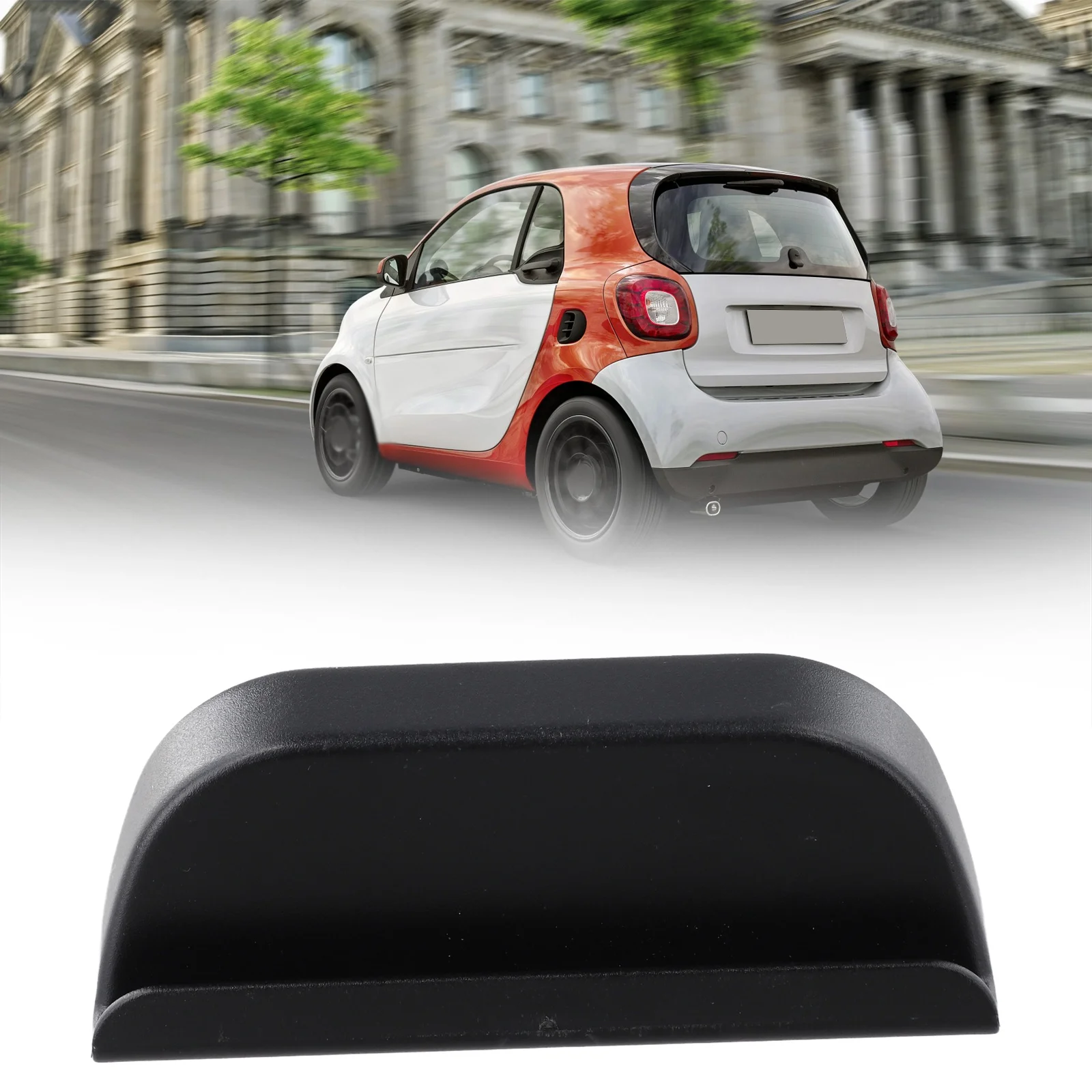 For Smart For Fortwo 451 W453 Rear Trunk Handle Latch Sticker Protects Paint from Scratches and Enhances Vehicle Appearance