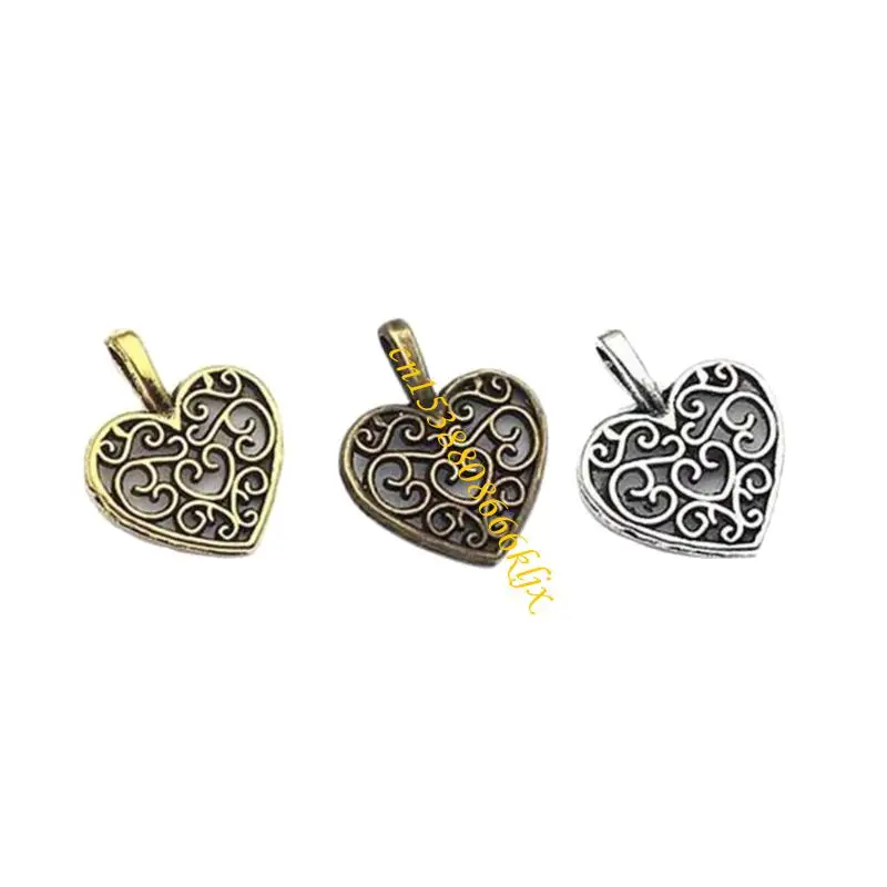 

Multi Purpose Small Heart Charm for Jewelry Making Rings Bag Charm Crafting 066C
