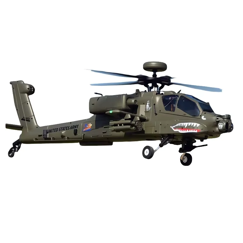 YUXIANG F11 Apache 6CH 3D RC Combat Heli RTF 2.4GHz sans brosse en métal Swash attaque échelle Warbird cadeau
