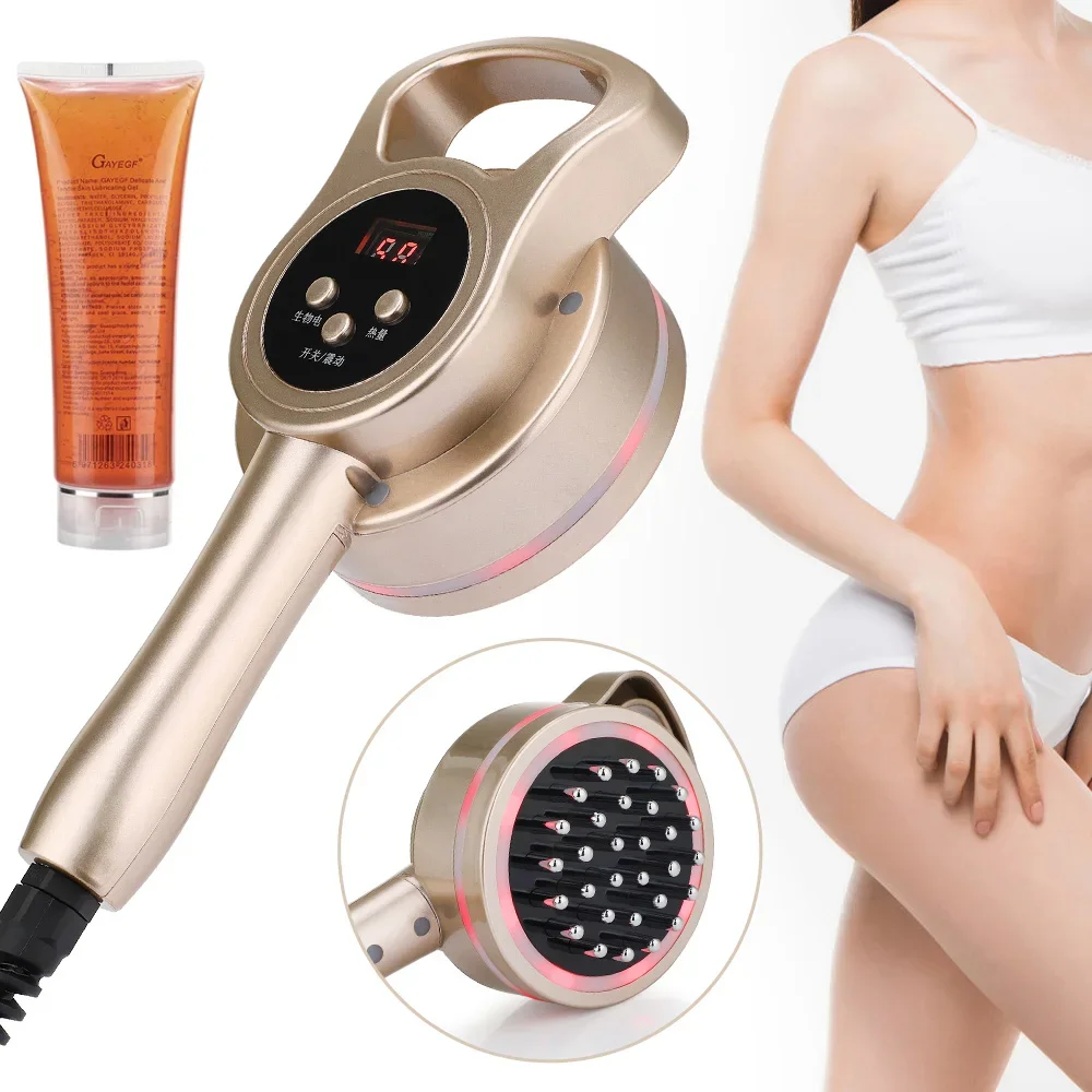 

Электрический массажер для тела, меридианная щетка-массажер с вилкой европейского стандарта, целлюлит, лимфатический инфракрасный нагрев, вибрация, детоксикация тела