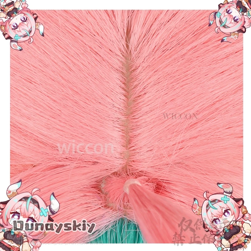 Anime Game Genshin Impact Cosplay Varesa Long Hair Pink Braided Hair Wig For Girls Women 100cm Free Wig Cap Halloween Customized