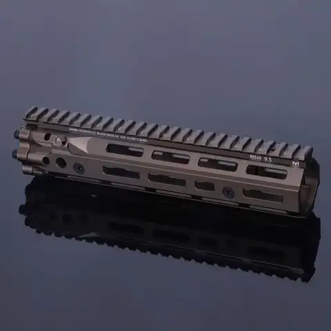 RIS III Tactical Handguard 9.5" 12.5" Daniel Defense Style 6061 Aluminum CNC Machined Full Picatinny Rail for Airsoft AEG Black