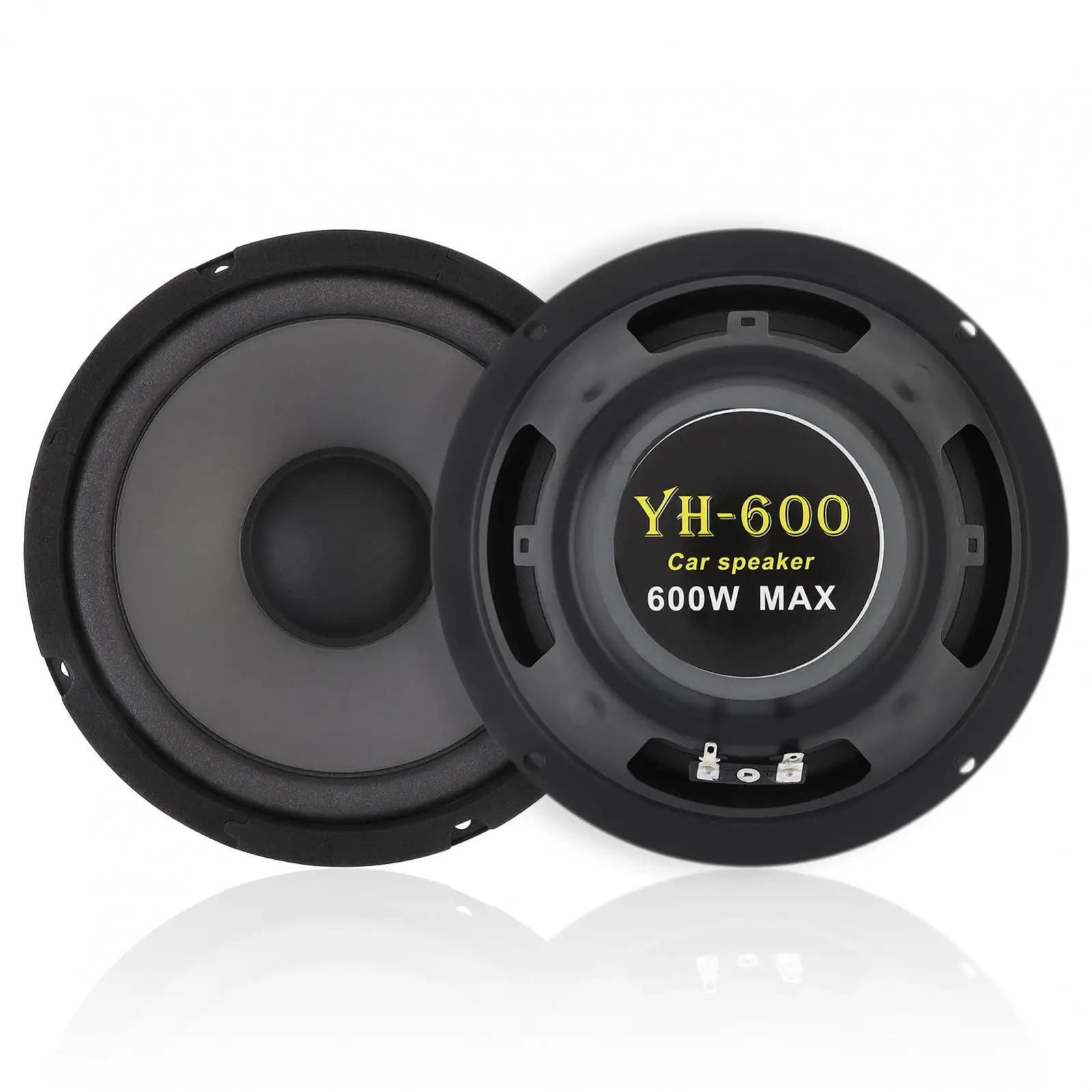 1 шт., 600 Вт, 6,5 дюймов, 2-полосный автомобильный Hi-Fi коаксиальный динамик, полнодиапазонный частотный динамик, универсальный коаксиальный динамик