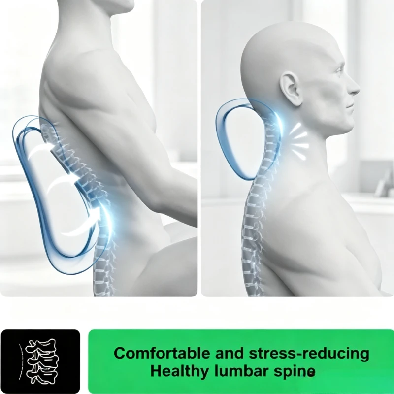1pc Office gaming chair headrest and backrest neck pillow protect cervical spine and relieve stress