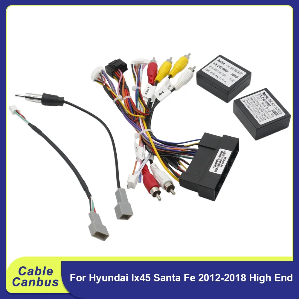 SPDIF Optical CANBUS Decoder for Hyundai Santa Fe ix45 2012-2018 High End Amplifier Adapter Kit