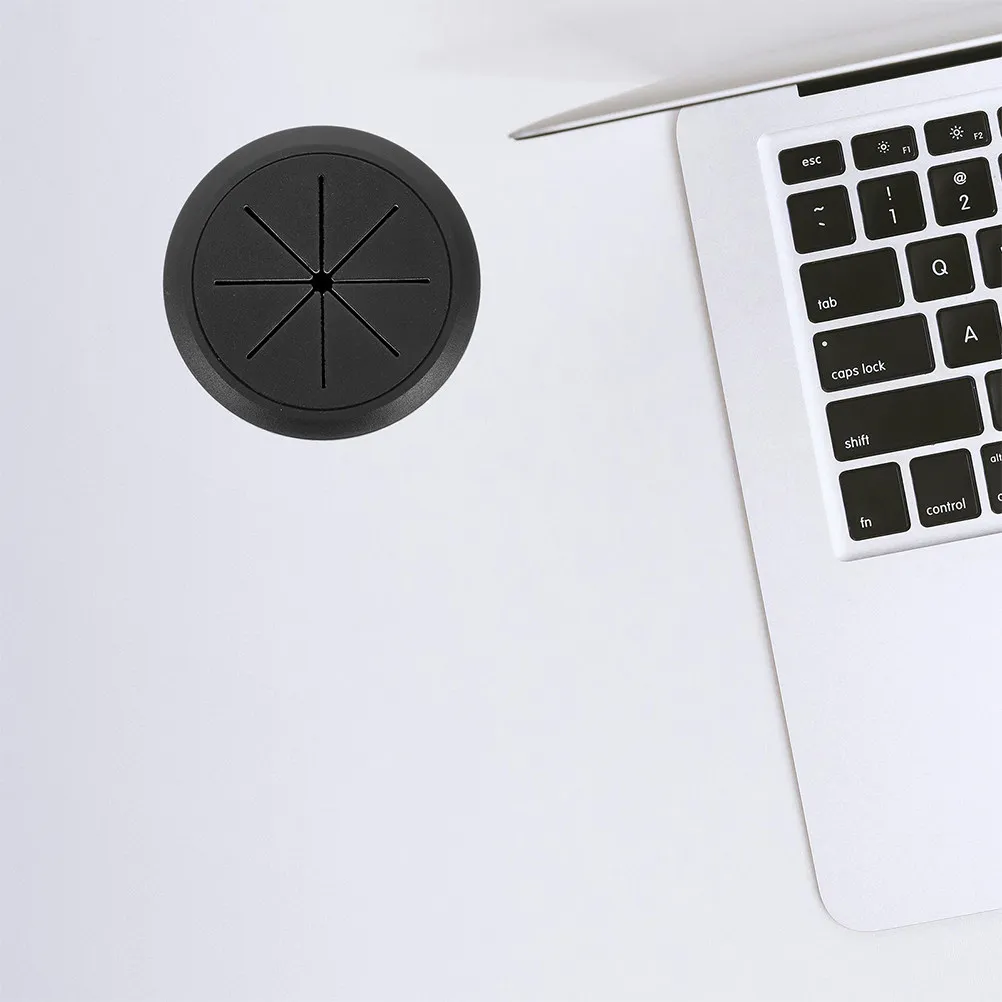 20Pcs Round Cable Hole Plug Desktop Cord Grommet ABS Rubber Construction for Desk Wire Management Tidy Workspace Cable Grommet