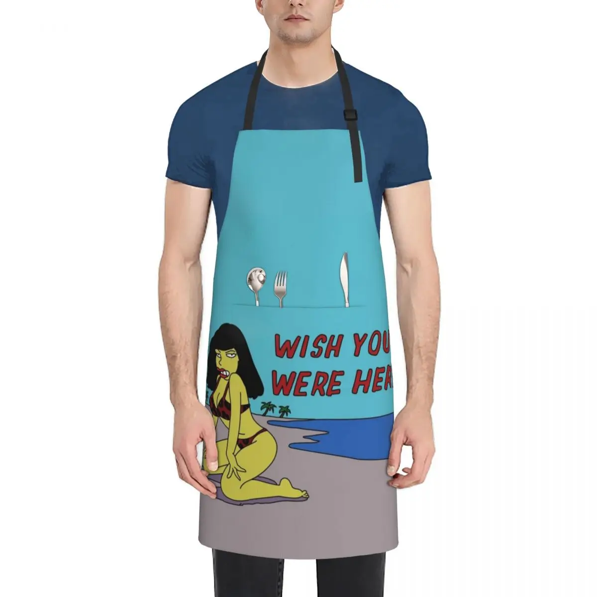 

Wish You Were Her! Apron Kitchen Items Kitchen Chef professional hairdresser Apron