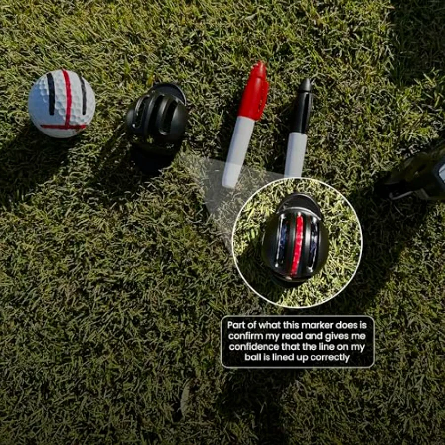 Golf Ball Marker Align Your Putts On The Green Putting Alignment Tool Redline Golf Ball Marker Tool Pn to Lower Your Putts