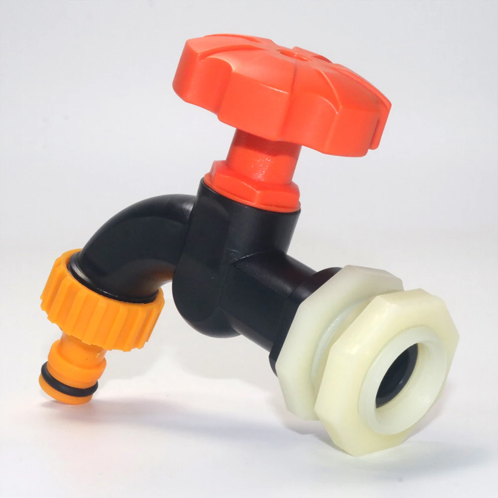 S60 IBC Water Tank Faucet Adapter Set Aquarium Tap Replacement Drainage Fitting Garden Tap Water Valve Car Wash Tools