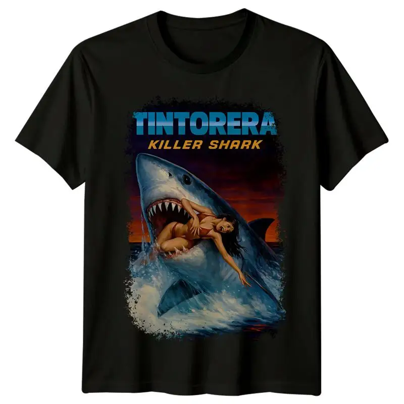 Tintorera Killer Shark 1977 Movie Poster Inspired  T shirt Retro 80s