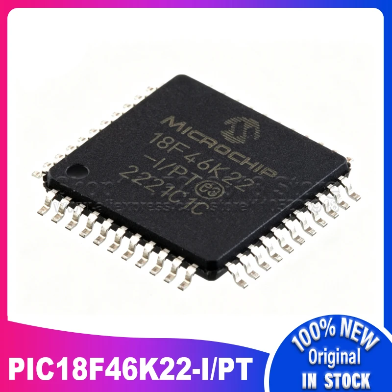 

10 шт./лот PIC18F46K22-I/PT PIC18F46K22 -I/PT TQFP44 100% новый, в наличии на складе