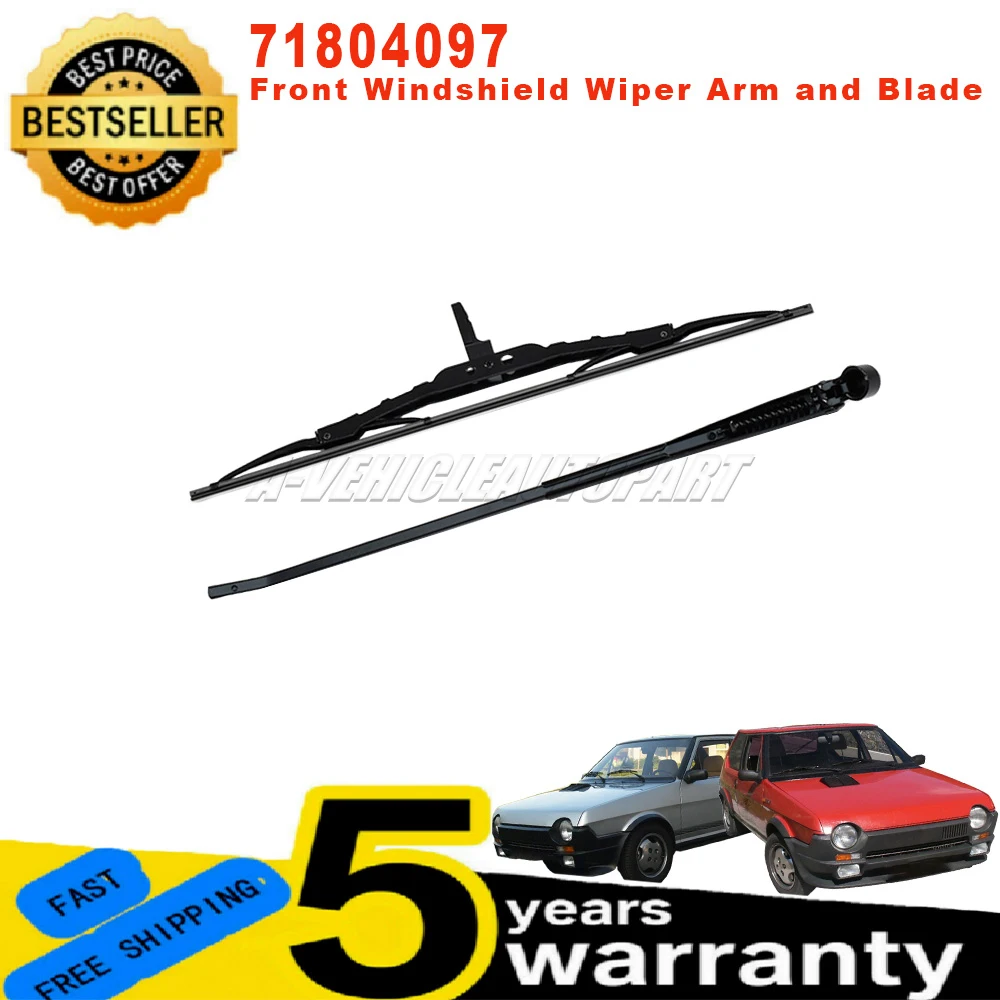 71804097 Para Fiat 131 132 350 Ritmo/Strada 138 Punto 176 Panda 169 Nuevo Brazo y Escobilla del Limpiaparabrisas Delantero, Accesorios para Auto