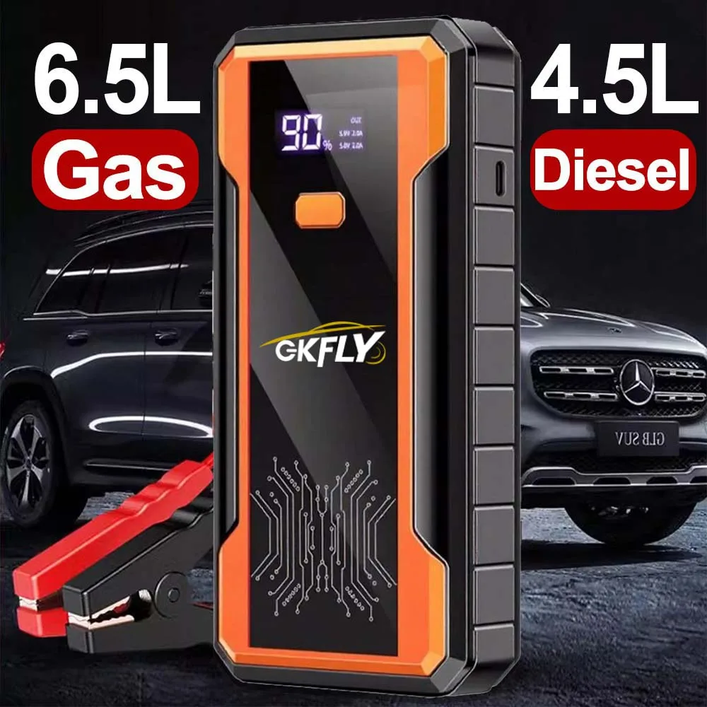 GKFLY 4000A Car Battery Emergency Boosters High Power Car Jump Starter Power Bank Portable Starting Device Car Starter New