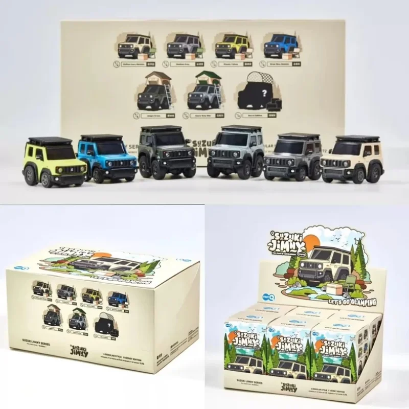 

TinyQ Car Toy Suzuki Jimny Let’s Go Glamping Series Blind Box Q-Version Pull-Back Car Pvc Collectible Car Model Birthday Gift