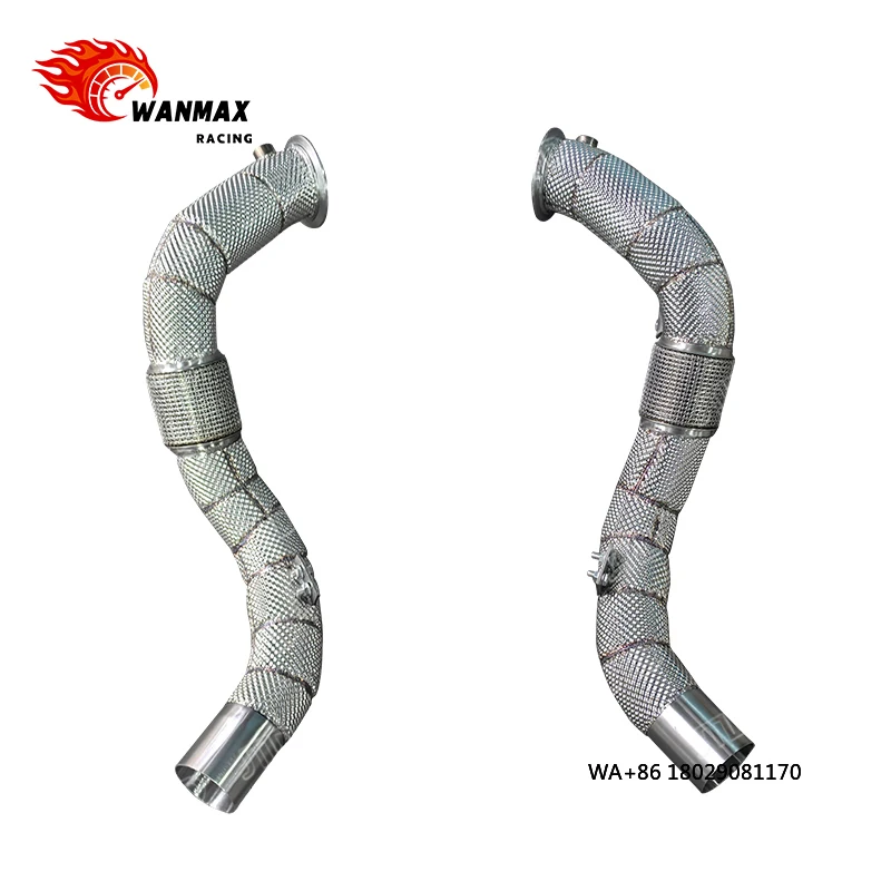 

Заводская продажа: Высокопроизводительная выхлопная система (даунпайп) для 650i F06 с теплозащитным экраном, из нержавеющей стали 304, прямая