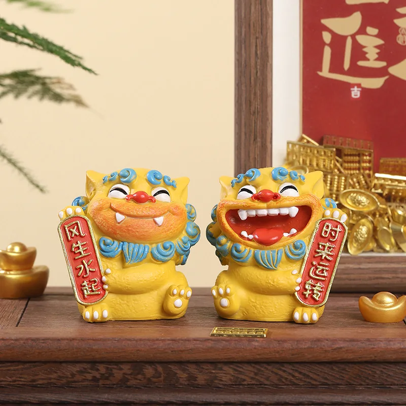 

Lion Lord Ornament Office Decompression Decoration Resin Small Ornament