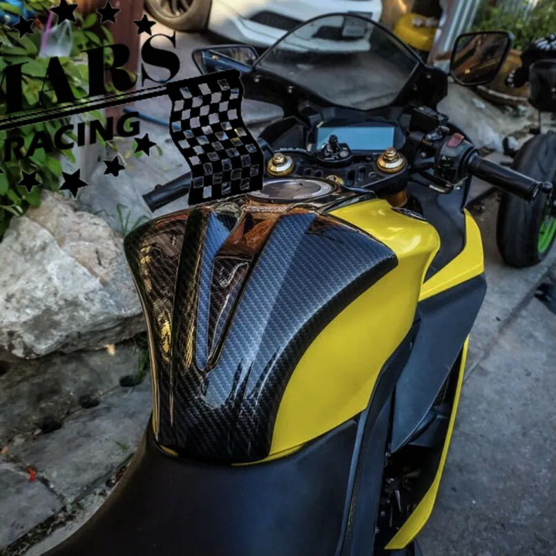 For YAMAHA new YZF-R125 r125 2019 2020 2021 2022 Motorcycle Carbon fiber pattern Tank Pad Sticker Tank Protect Cover Guard Fits