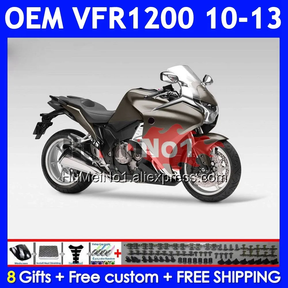 Injection For HONDA Crosstourer VFR 1200 VFR1200 RR CC 71No.93 VFR1200RR 10 11 12 13 2010 2011 2012 2013 Champagne new Fairings