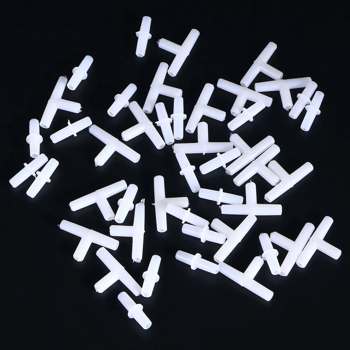 

40 Pcs Through Fish Tank Air Pump Oxygen Hose Connectors Check Valve for Aquarium Straight