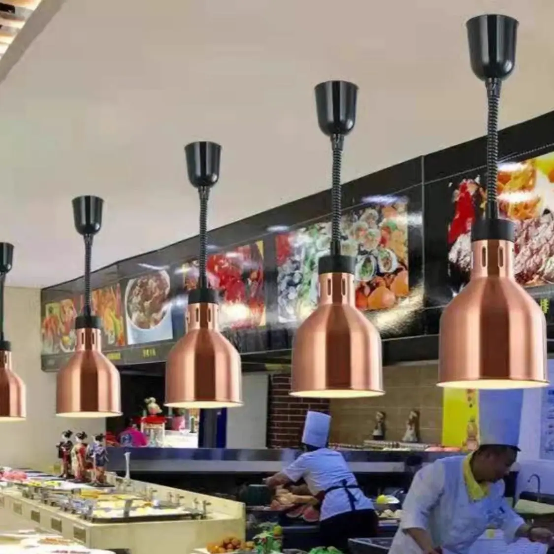 Hotel buffet insulation lamp, restaurant insulation chandelier, supermarket dried fruit moisture-proof lamp, food preservation
