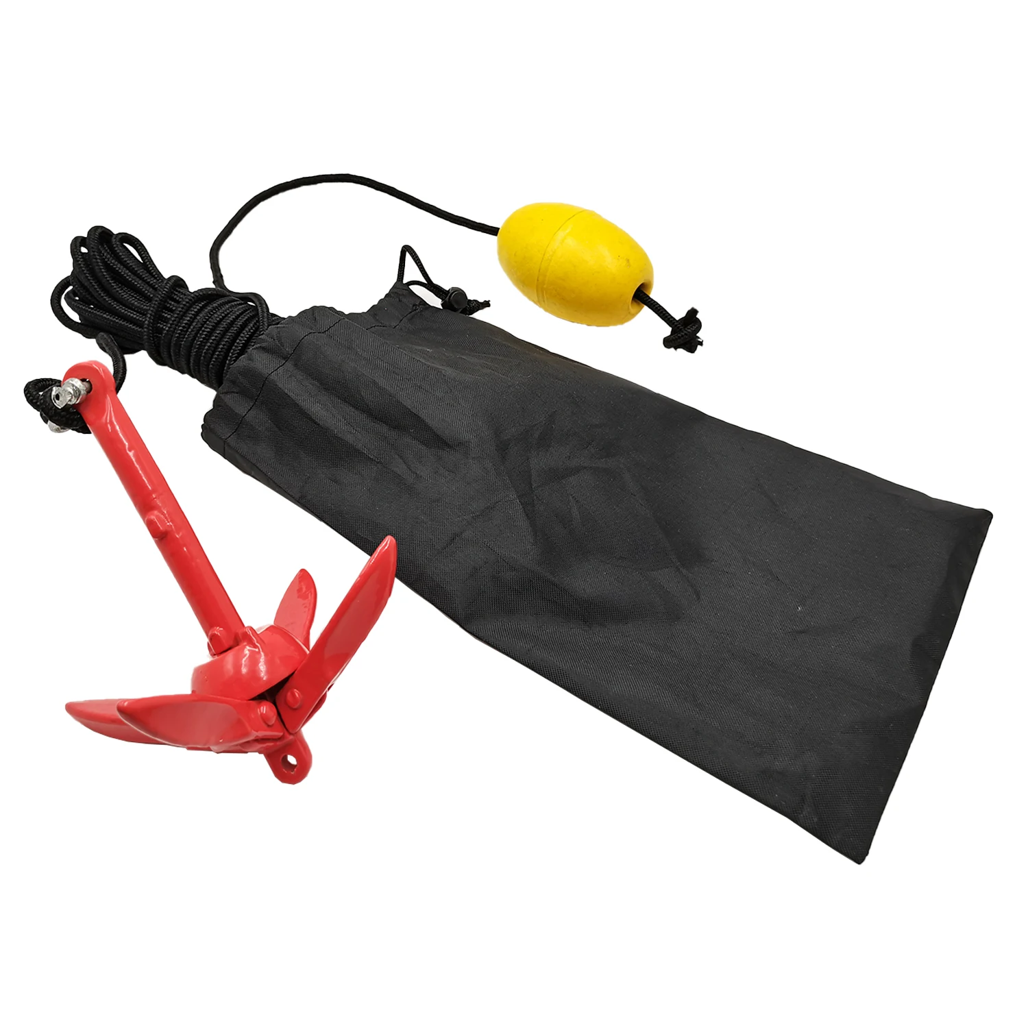 SSTT New Marine Kayak Anchor Kit Folding Anchor for Canoe Boat Jet Ski Paddle Board Folding Kayak Anchor
