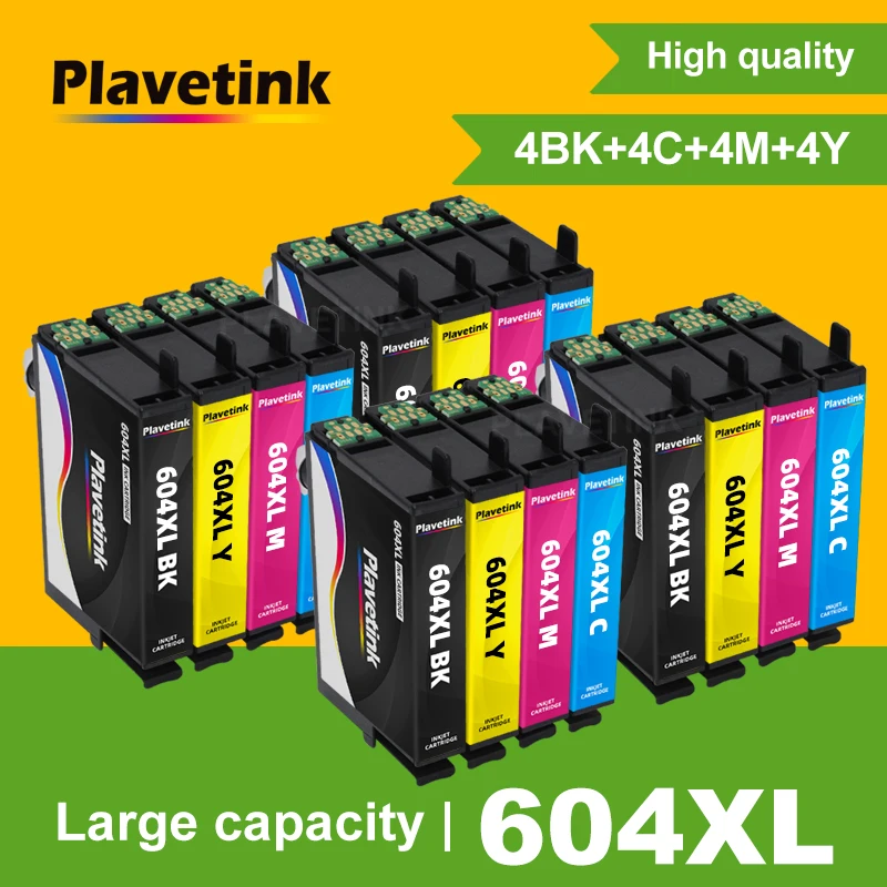 Plavetink-cartucho de tinta para impresora Epson, recambio de tinta Compatible con T604XL, 604XL, Epson WorkForce, WF-2910DWF, WF-2935DWF, WF-2930DWF, T604