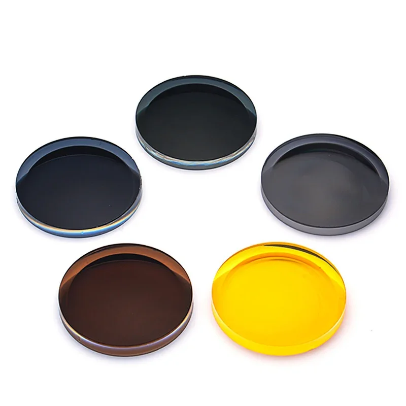 1.50 1.61 1.67 Index Polarized Prescription Lens Myopia Optical Sunglasses Lenses UV Anti Reflective Driving Yellow Black Lens