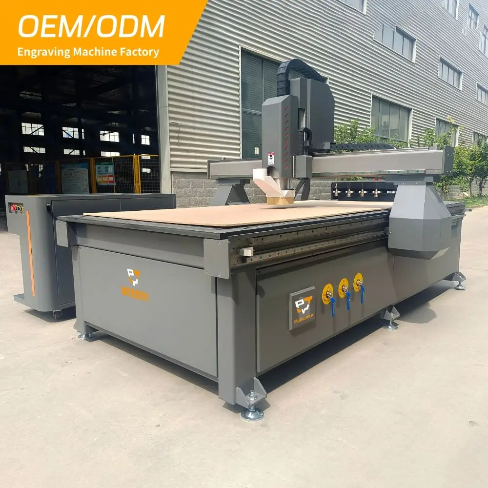 Automatic Tool Change Industrial CNC Router Machine for High Volume Wood and Metal Production