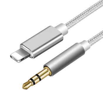 AUX audio kabel 8 pinů na 3,5 mm jack reproduktorový kabel pro iPhone 7 8 X XS MAX XR auto sluchátka headset Aux konvertor audio jack 10 nejlepší prodej 8pinový 3,5mm jack - №3