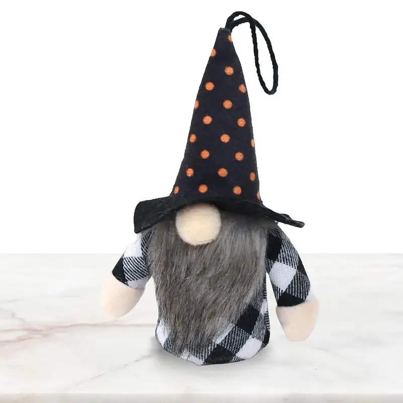 Gnome Plush Doll Stable Halloween Gnome Lantern Pendant LED Gnomes Plushie Ornaments With Light Multifunctional Small Plush