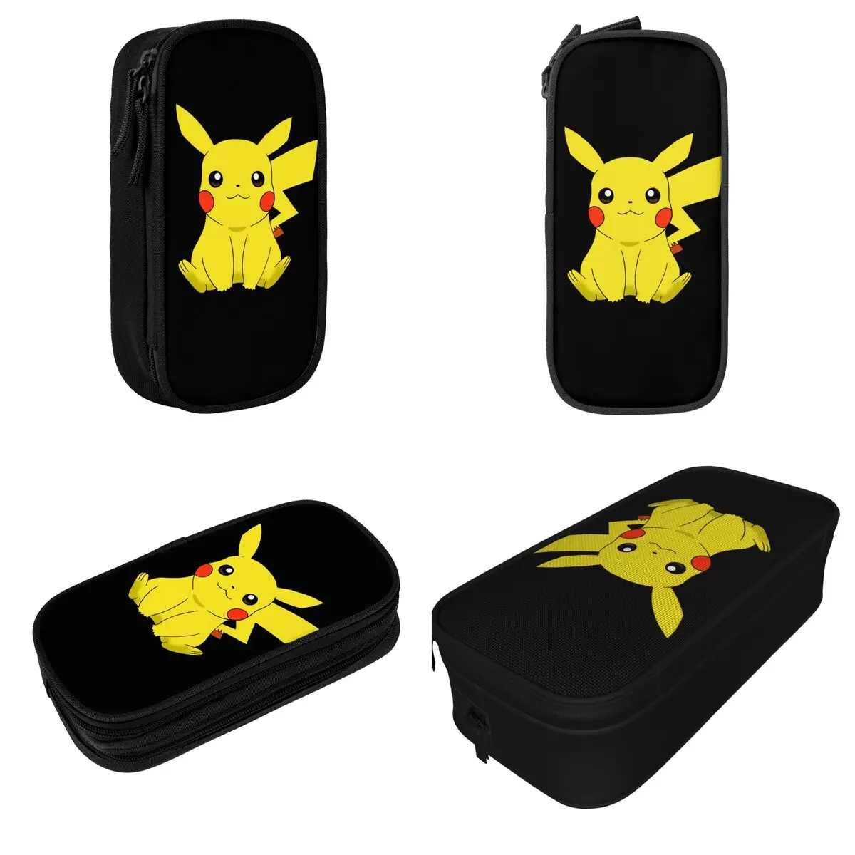 Pokemon Pikachu astuccio simpatico cartone animato astuccio penna per ragazze ragazzi borsa di grande capacità materiale scolastico cancelleria con