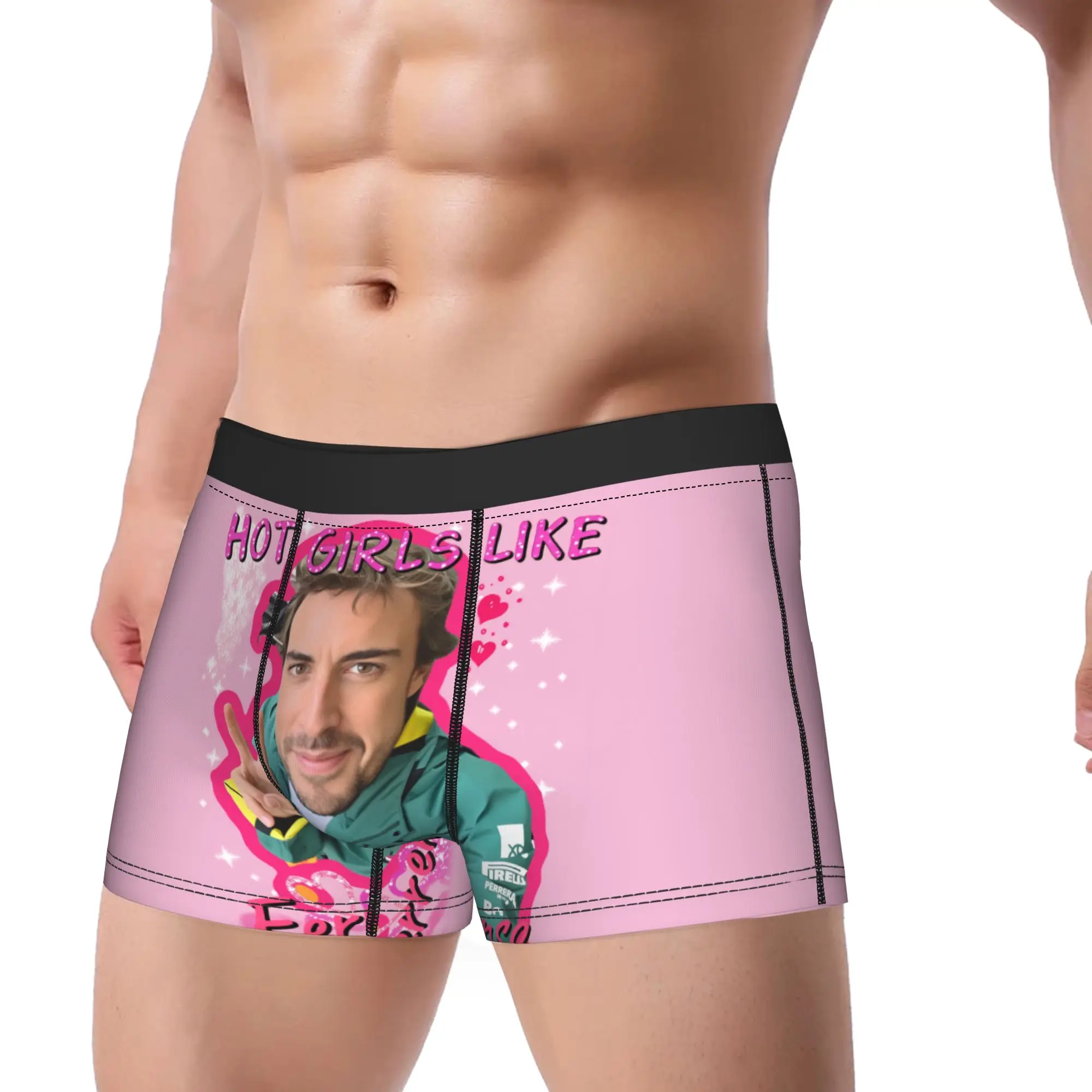 Fernandos Alonsos  Boxer Brief  Underwear Quality Man Breathable Boxer Shorts Custom Plus Size Panties