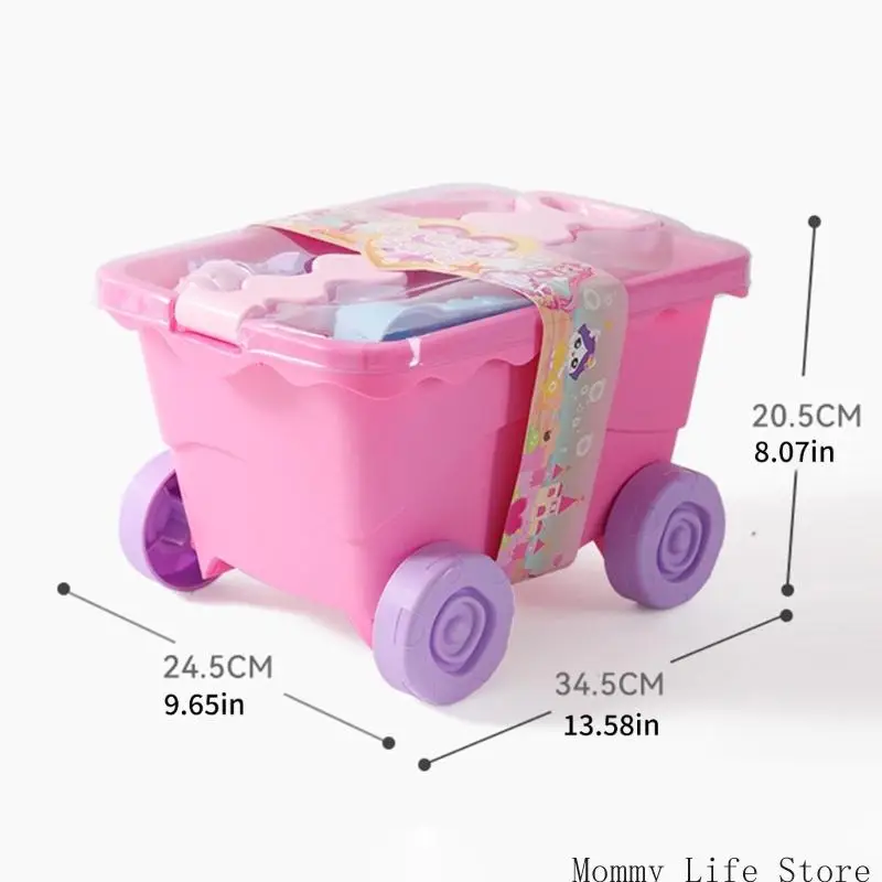 Kreatives Strandspielset aus ABS-Sand, inklusive Eimer, Schaufel und Rechen_voghion.com