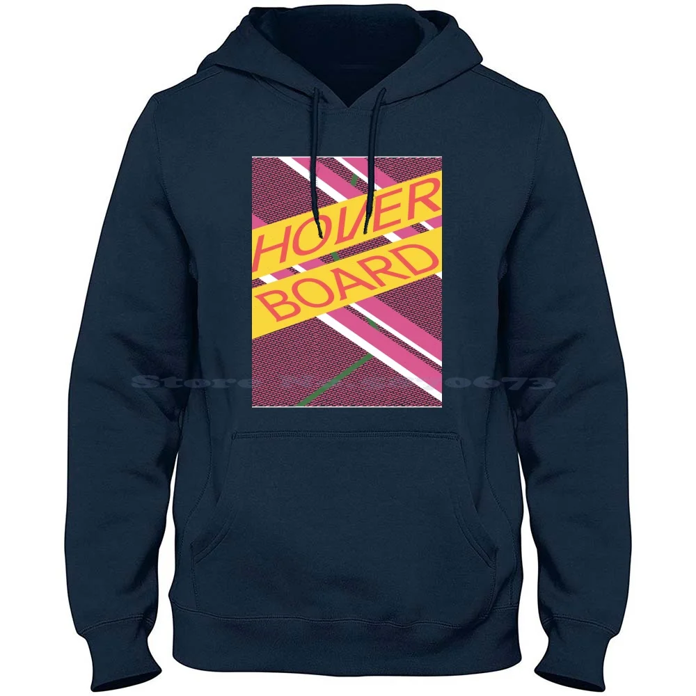 Hover Board Design 100% Pure Cotton Hoodie Tshirt Hover Board Back To The Future Marty Mcfly Movie