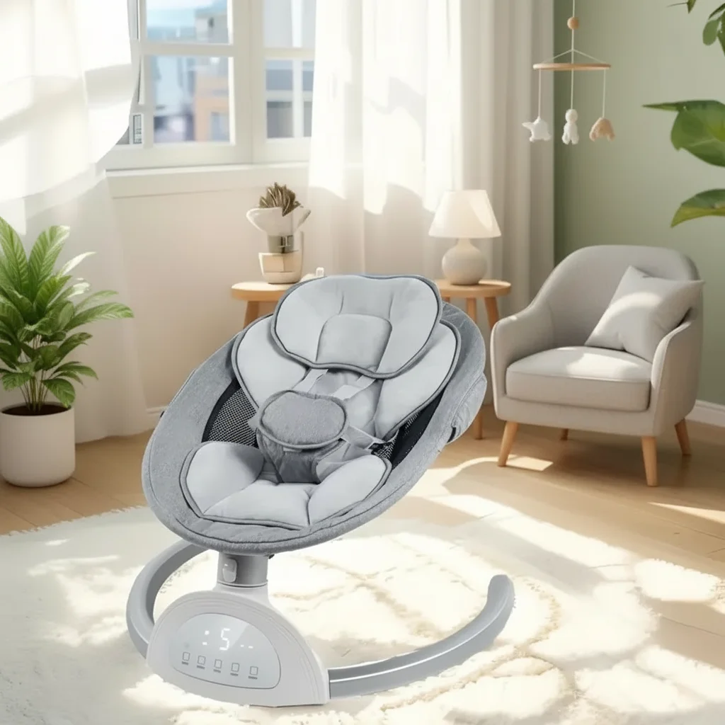 Bassinets para bebé, silla multifuncional con 5 velocidades de columpio y altavoz, cunas para bebé recién nacido, asiento, silla, regalos de navidad