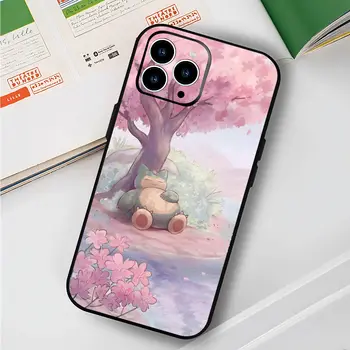 Silikonový kryt EPC Pokeemoonns s roztomilým Snorlaxem na telefon, měkký, pro iPhone 16 15 14 13 12 11 X XR Plus Pro Max Plus 6 nejlepší prodej Pouzdro Snorlax na iPhone - №2