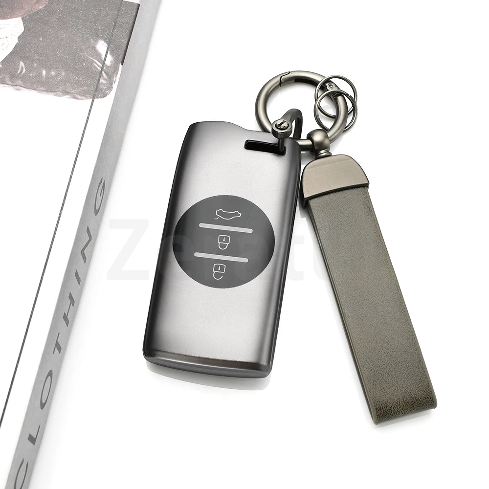 السيارات شل فوب حافظة مفاتيح السيارة غطاء بندقية رمادي بولي يوريثان لشيري تيجو 7 برو 8 برو Exeed تيجو 2 3x أريزو 5 برو Gx 5x EQ7 2021 المحفظة #3