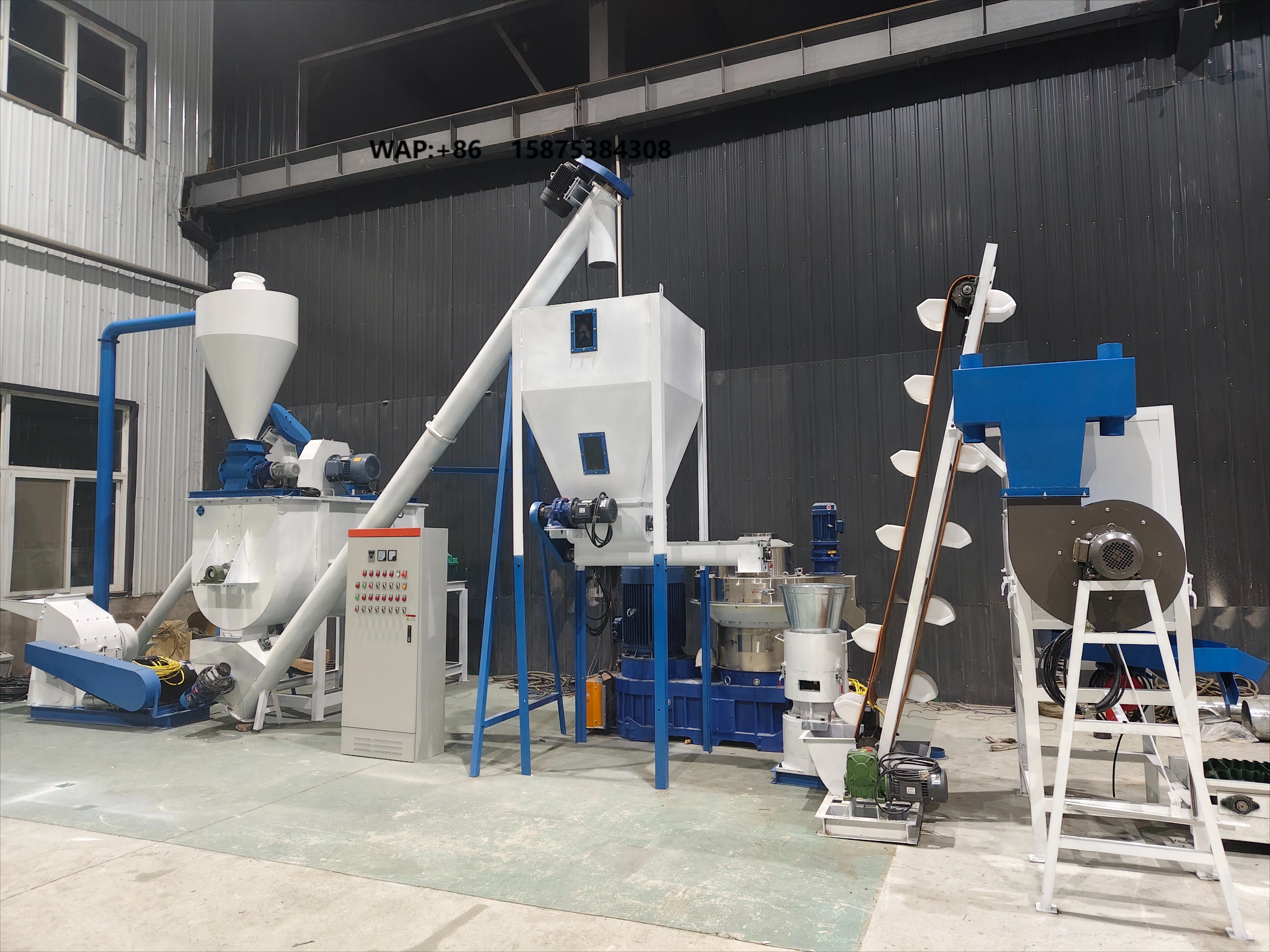 Manufacturer Horizontal Feed Mixer Fertilizer Filling Line Whole Diet Feed Mixing Packaging Machine
