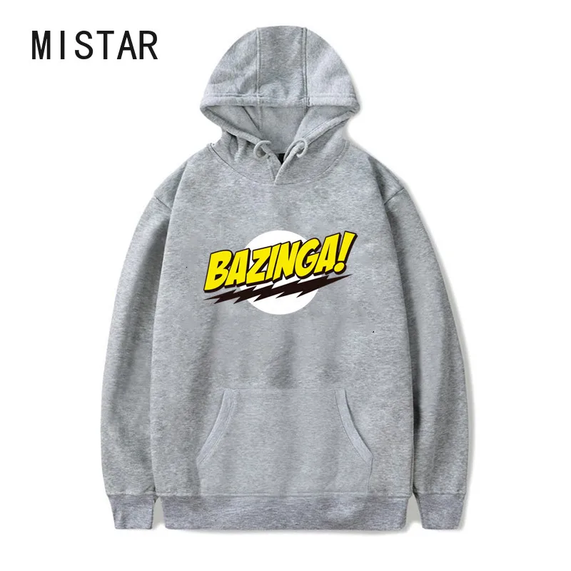 Bazinga carta hoodies moda feminina unisex pulôver manga comprida oversized crewneck moletom harajuku roupas de inverno feminino