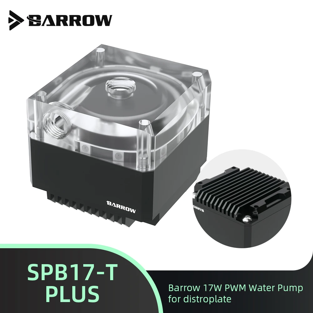 

Barrow PWM водяной насос SPB17-T PLUS 2,0 л/ч 17 Вт LRC, освещение, металлический корпус, жидкий резервуар для ПК, игр, жидкость для строительства