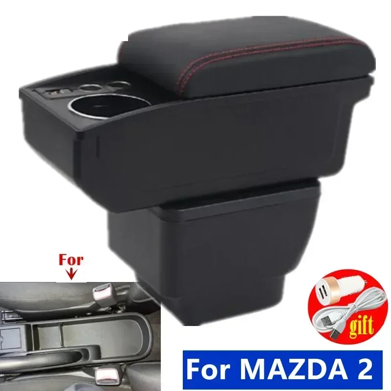 

Car central armrest box For MAZDA 2 Armrest box For Mazda 2 Demio Car Armrest Storage box Dedicated Retrofit Parts