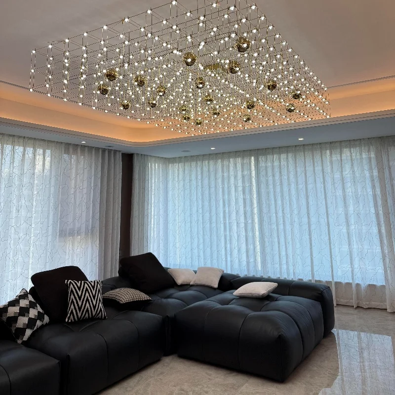 

Villa duplex living room chandelier customization hotel lobby sales department sand table decoration restaurant bar lighting