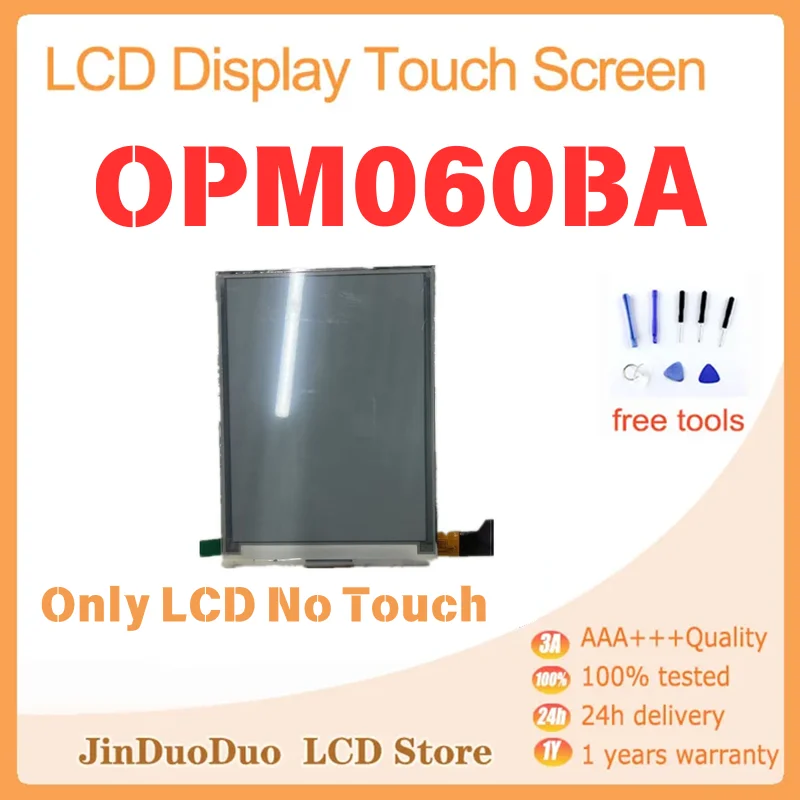 Nuovo schermo Eink da 6 pollici OPM060BA per parti di ricambio per display per lettore di ebook PocketBook Solo testato al 100% LCD No Touch