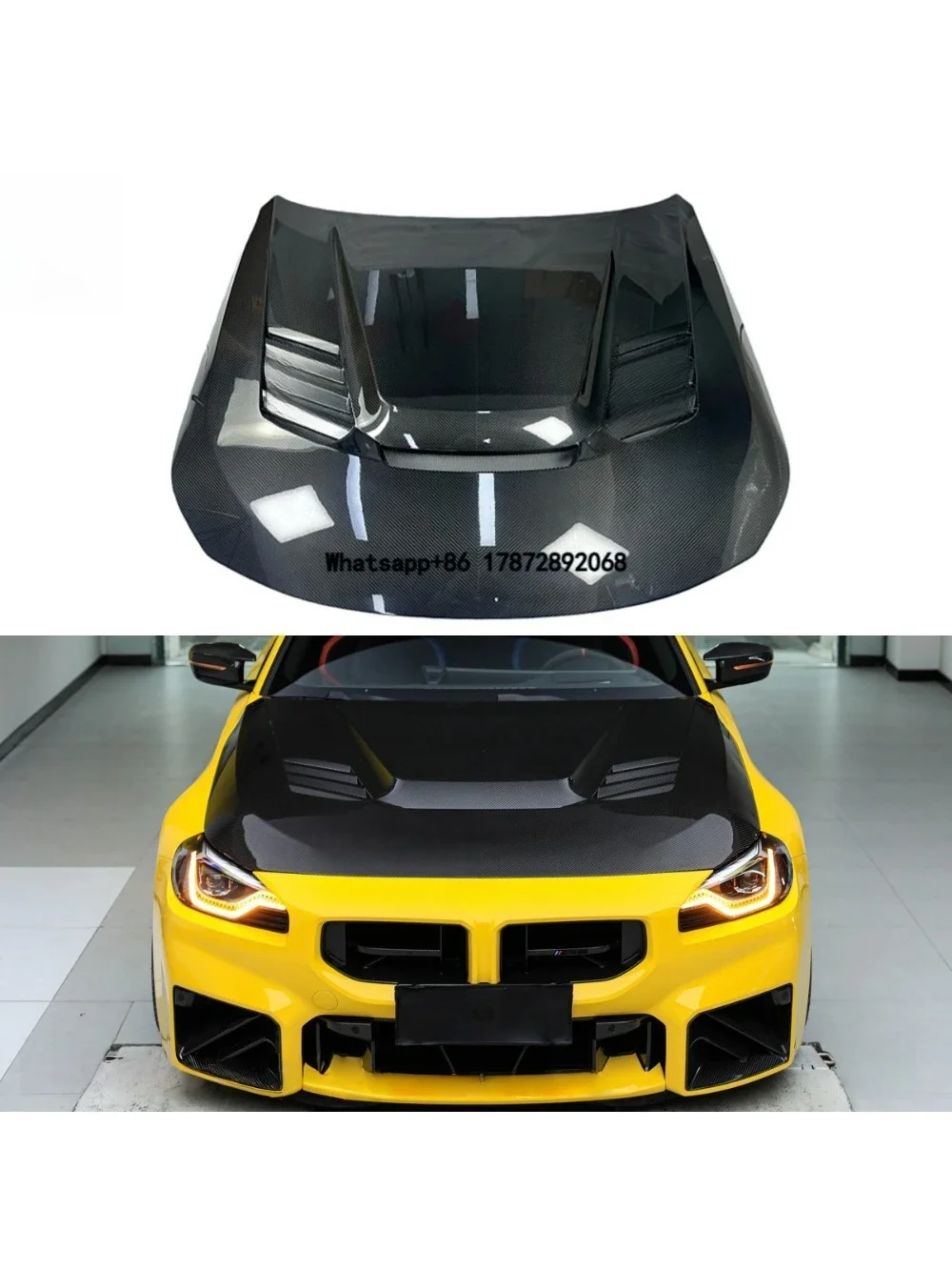 

New High Quality Carbon Fiber V Style Front Vented Hood for G87 M2 G42 M240i & 2 Series with Screws