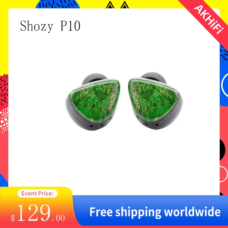 

Shozy P10 Aqua / Midori In Ear Monitor Earphone HiFI Planar-DD Composite ACG 0.78 2pin Wired Earbuds Angelears avalon