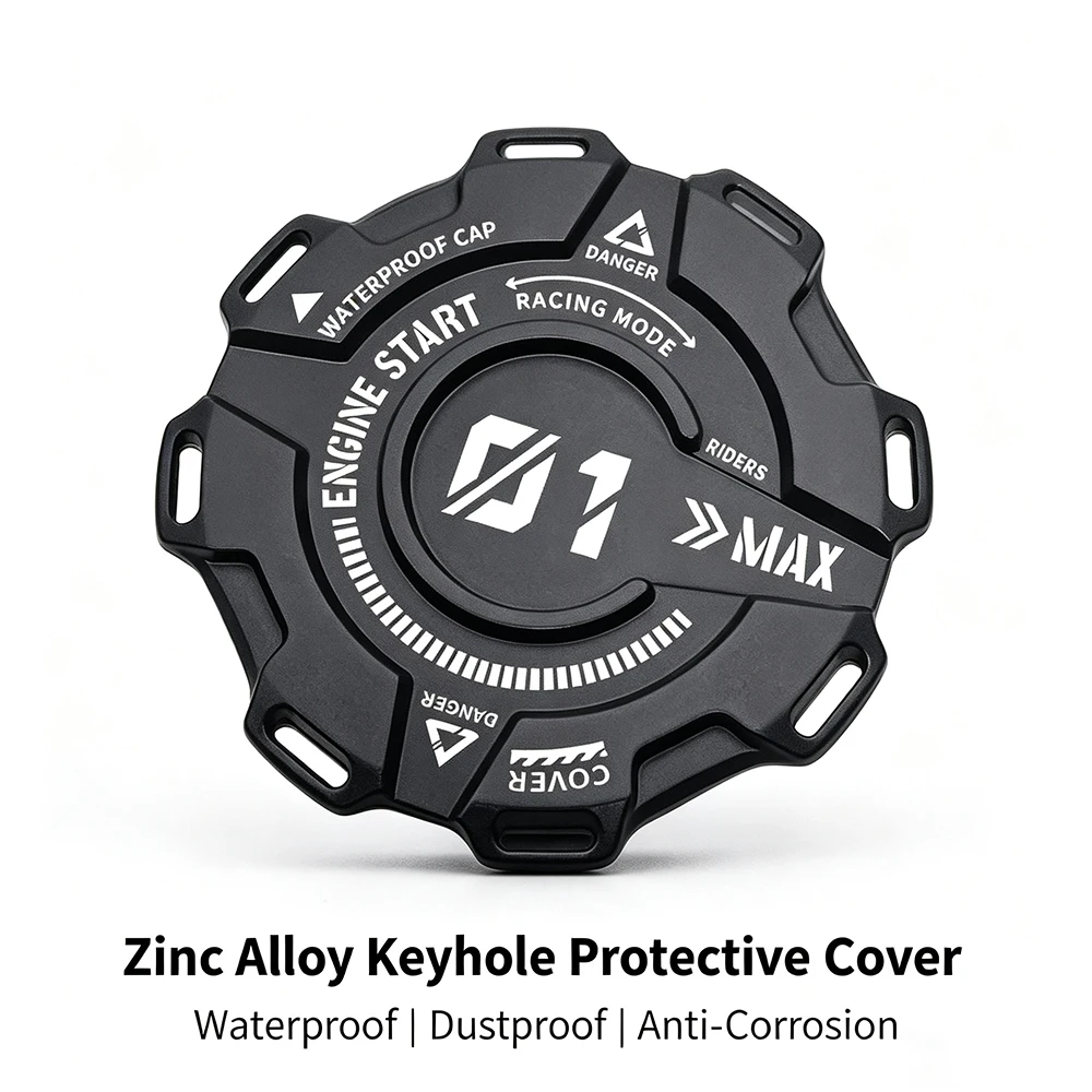 Motorcycle Ignition Keyhole Protective Cap All Metal Waterproof For QJMOTOR 600 800 300 Kove 500X 525X Haojue GZS150 DL150 VF125