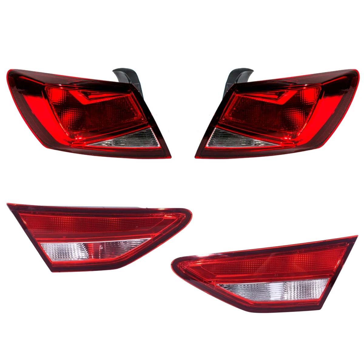 Voor Seat LHD Leon 2013 2014 2015 2016 Auto accessoires Halogeen Achterlicht Achterremlicht Zonder Lampen 5F0945095D 5F0945094L - afbeelding 2