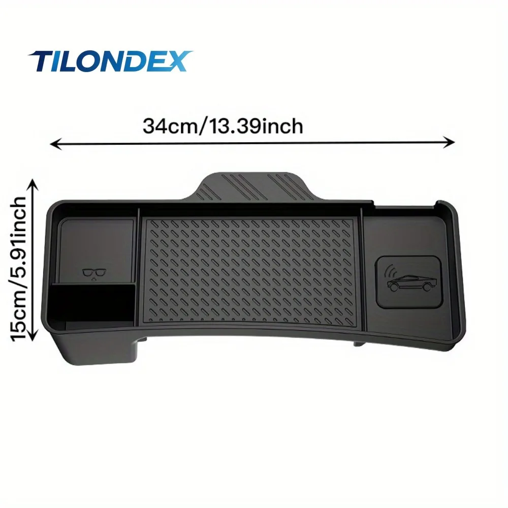 TILONDEX Premium Silicone Dashboard Organizer Tray for Tesla Model 3 Highland 2024-2025 & Model Y Juniper 2025 ETC Holder - view 5