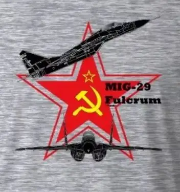 

Unique Soviet Red Star Mig 29 Fulcrum Jet Fighter Printed T-Shirt. Summer Cotton O-Neck Short Sleeve Mens T Shirt New S-3XL